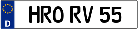 Truck License Plate
